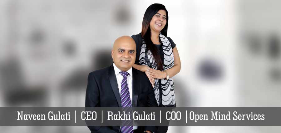 Naveen Gulati CEO Rakhi Gulati COO Open Mind Services